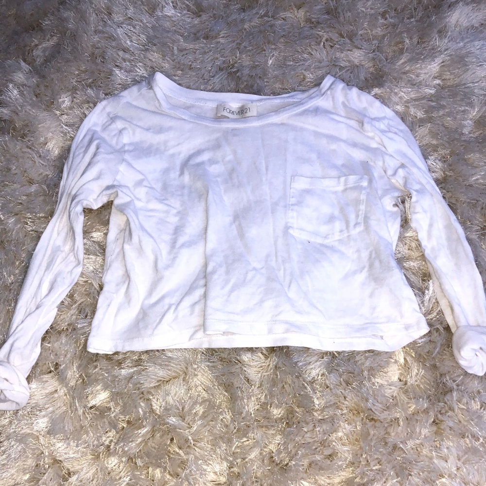 Forever 21 white crop top